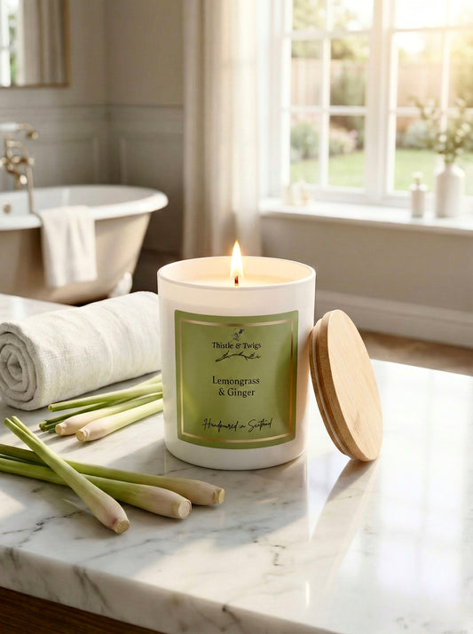 Lemongrass and Ginger Soy Wax Candle