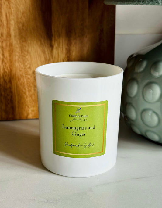 Lemongrass and Ginger Soy Wax Candle