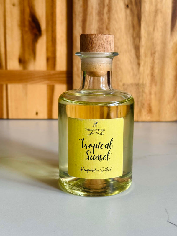 Tropical Reed Diffuser Tropical Sunset Luxury Reed Diffuser – Thistle & Twigs
