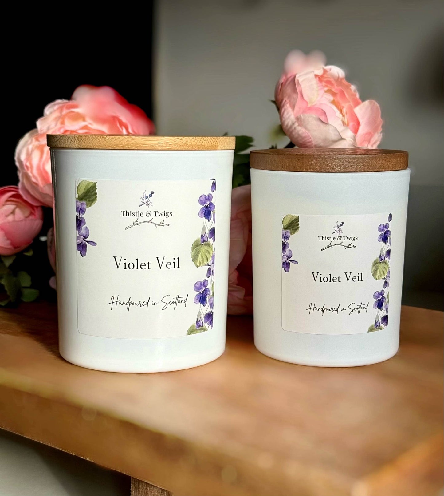 Violet Veil Luxury Soy Wax Candle