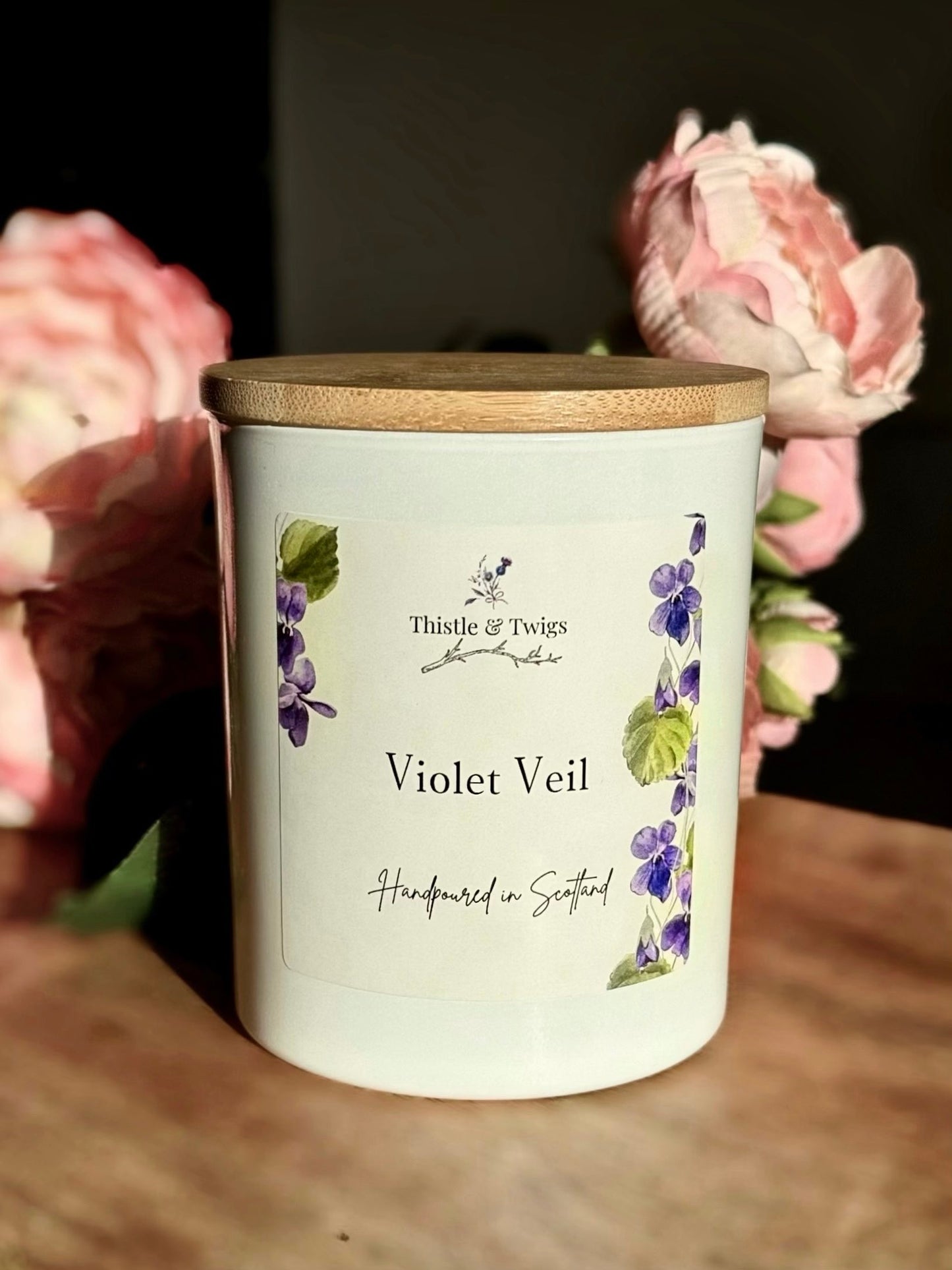 Violet Veil Luxury Soy Wax Candle